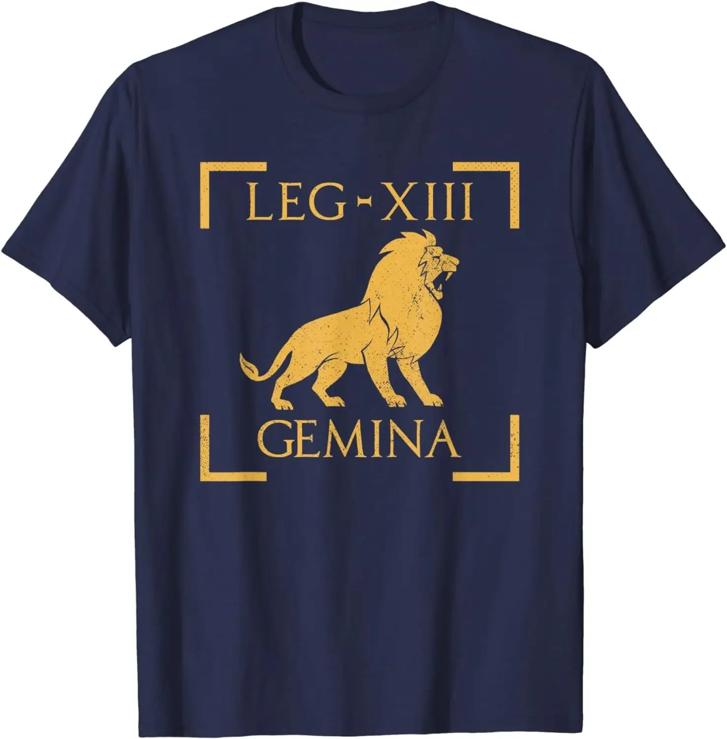 Legio XIII Gemina Lion Emblem Roman Legion Men T-Shirt Short Sleeve Casual 100% Cotton Shirts