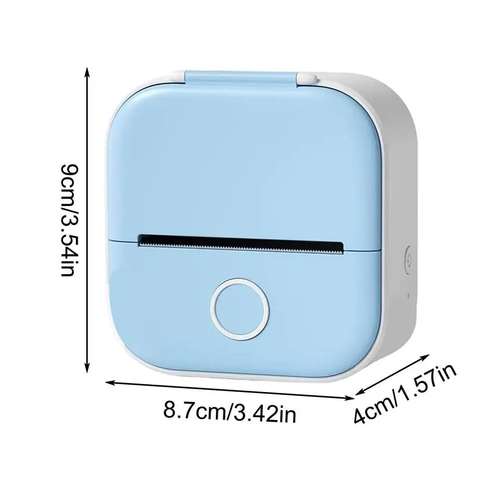 2025 T02 Portable Mini Wireless Thermal Pocket Printer Self-adhesive Stickers Use for DIY