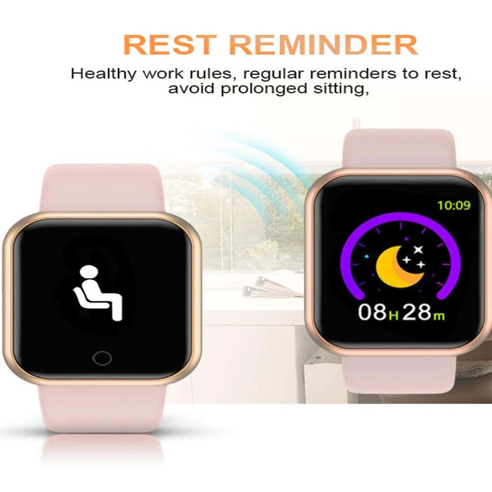 2025 Men Smart Watches Color Screen Bluetooth Woman Fitness Sport Bracelet Health Sleep Monitor Electronic Clock Kid Smartwatch Alarm